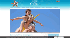 Desktop Screenshot of hotelcorallospotorno.it