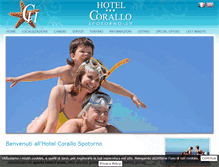 Tablet Screenshot of hotelcorallospotorno.it